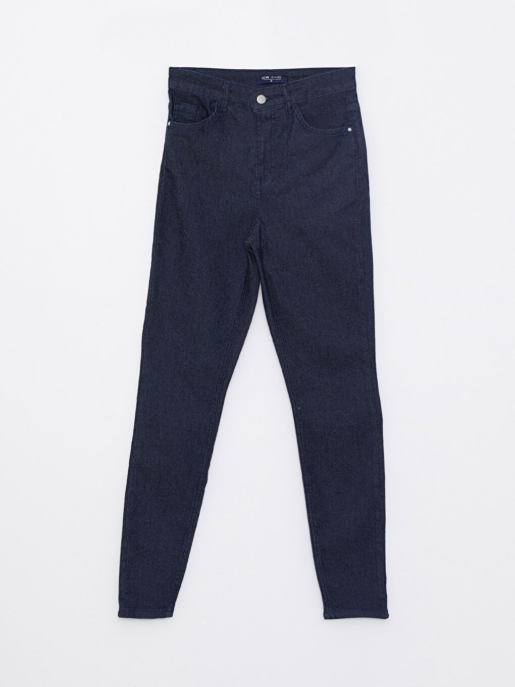 LCW ECO Koyu Rodeo Kadın Yüksek Bel Mercury Skinny Fit Düz Jean Pantolon - 5