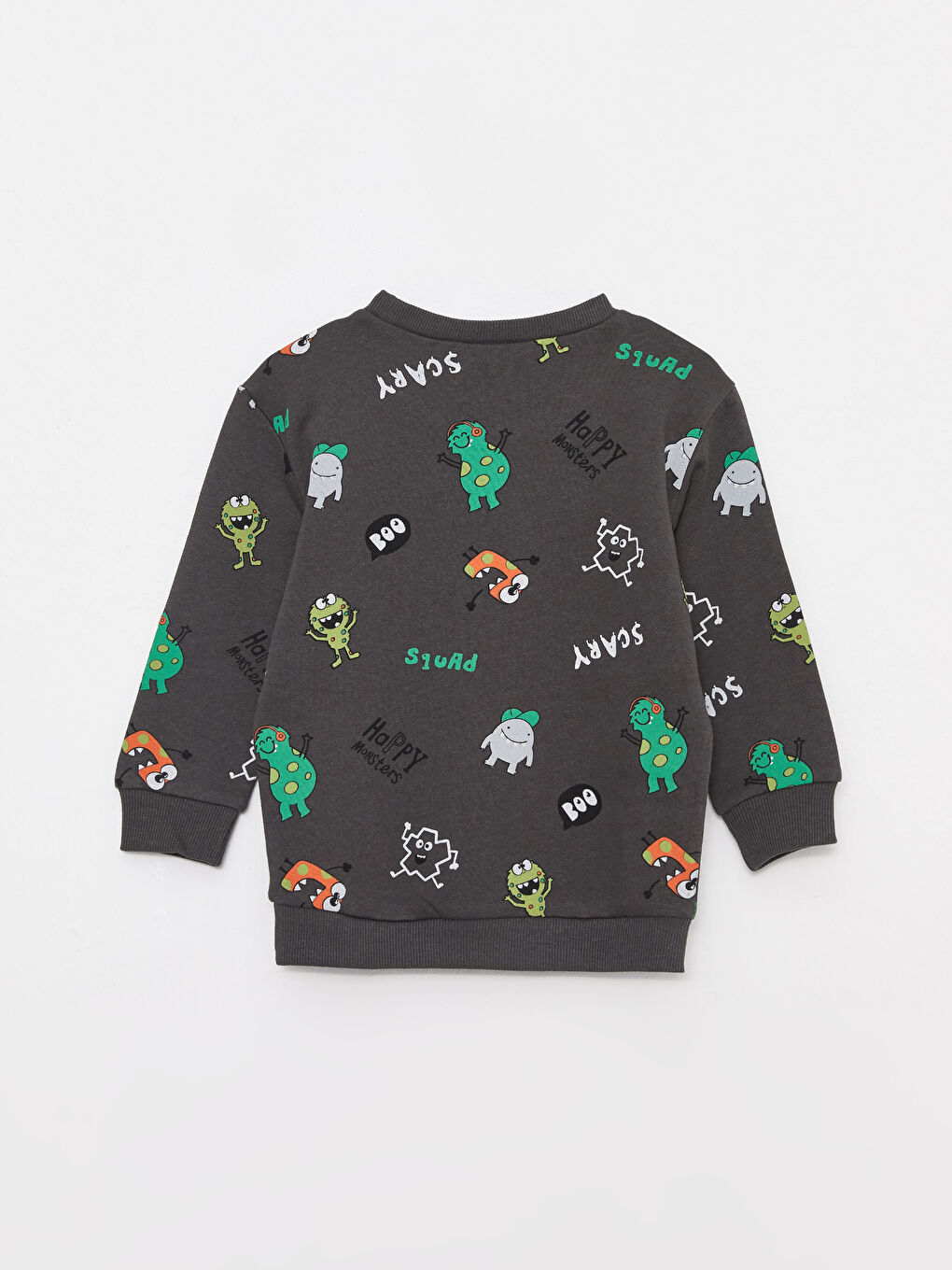 LCW baby H12 Bisiklet Yaka Baskılı Uzun Kollu Erkek Bebek Sweatshirt -W2BJ96Z1-LQ9