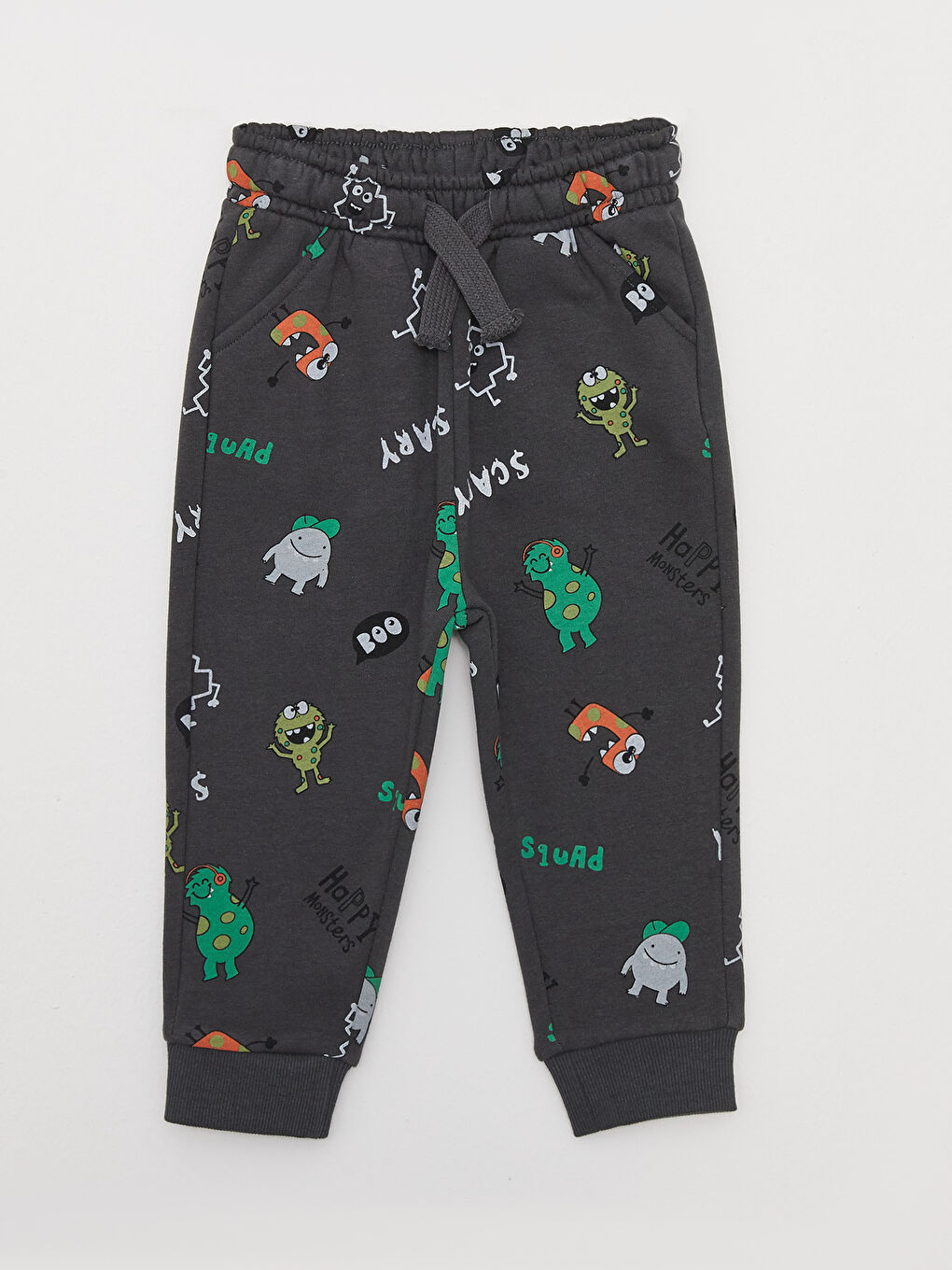 LCW baby H12 Printed Baby Boy Tracksuit Bottom with Elastic Waistband -W2BK00Z1-LQ9