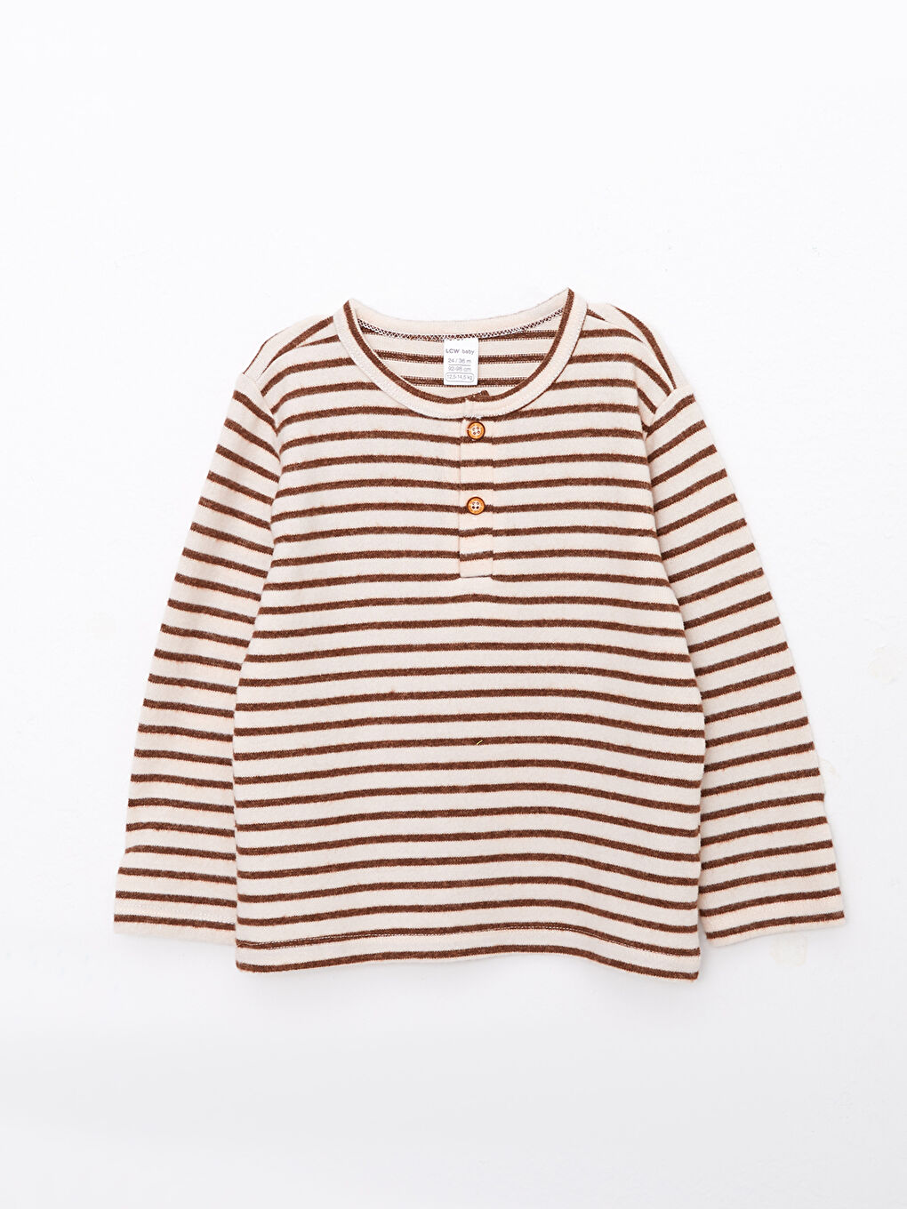 Crew Neck Long Sleeve Striped Baby Boys' T-Shirt-4