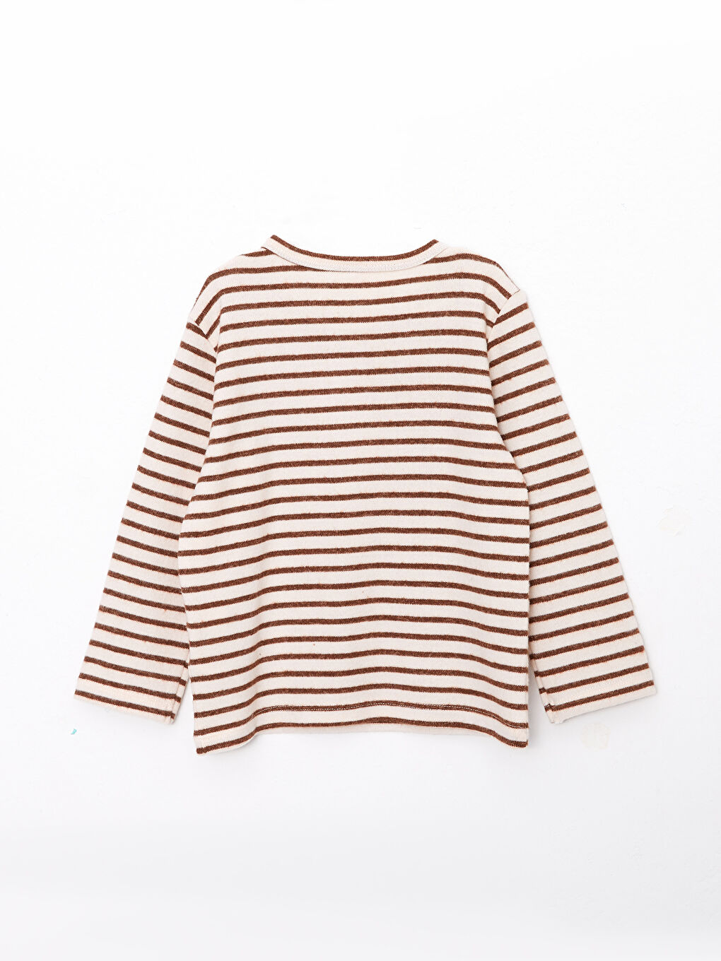 Crew Neck Long Sleeve Striped Baby Boys' T-Shirt-5