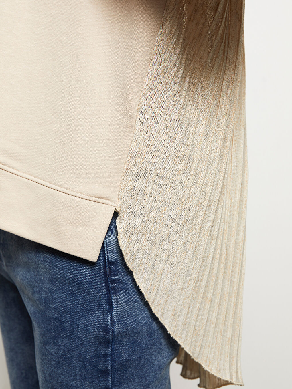 Crew Neck Plain Long Sleeve Women's Sweatshirt-4