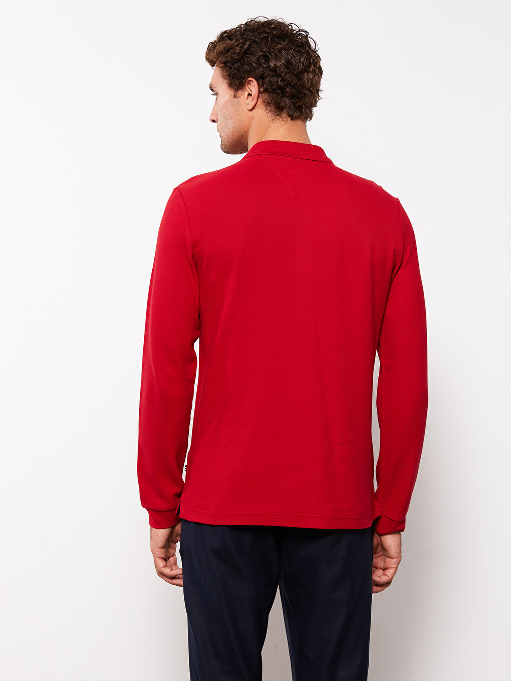 SOUTHBLUE Polo Yaka Uzun Kollu Pike Erkek Sweatshirt -W2BK14Z8-S7R