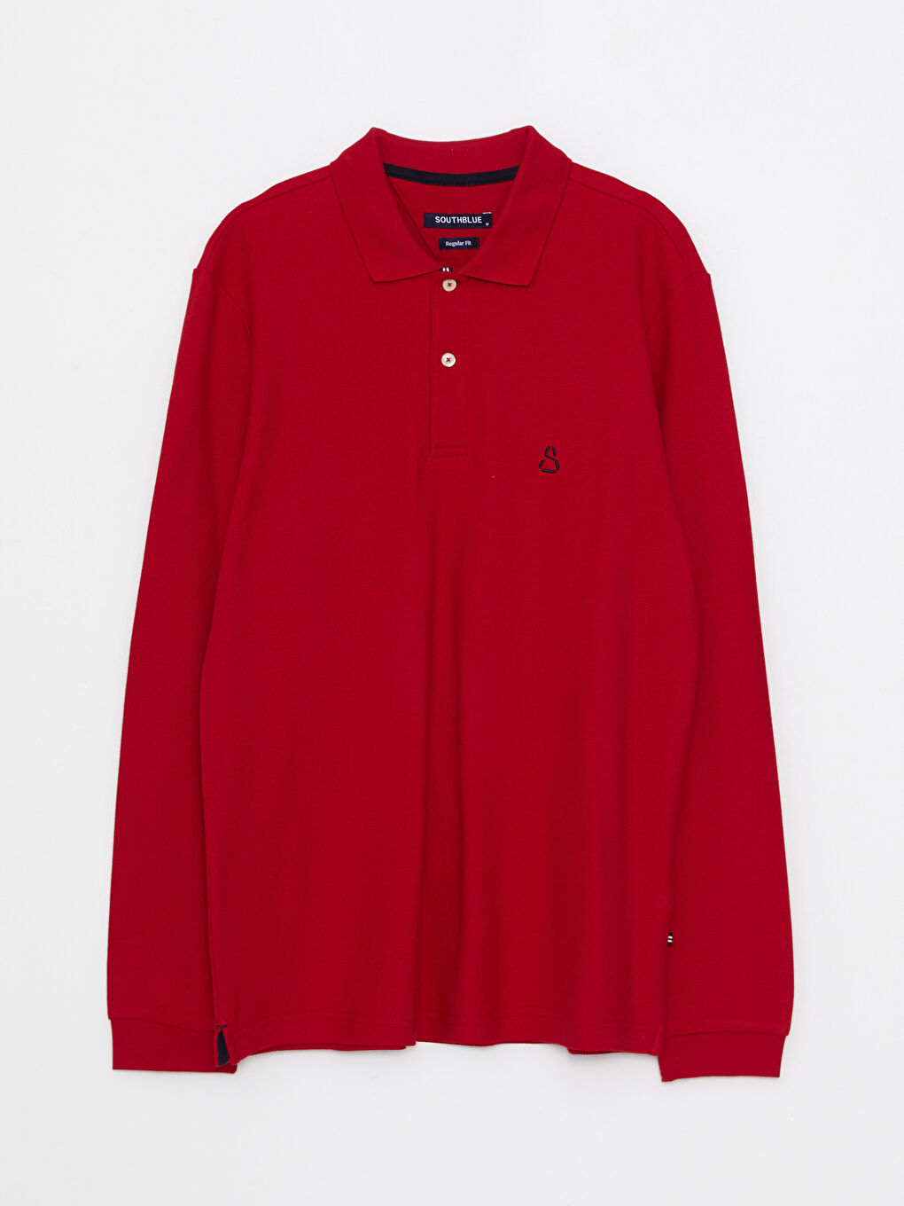 SOUTHBLUE Polo Yaka Uzun Kollu Pike Erkek Sweatshirt -W2BK14Z8-S7R