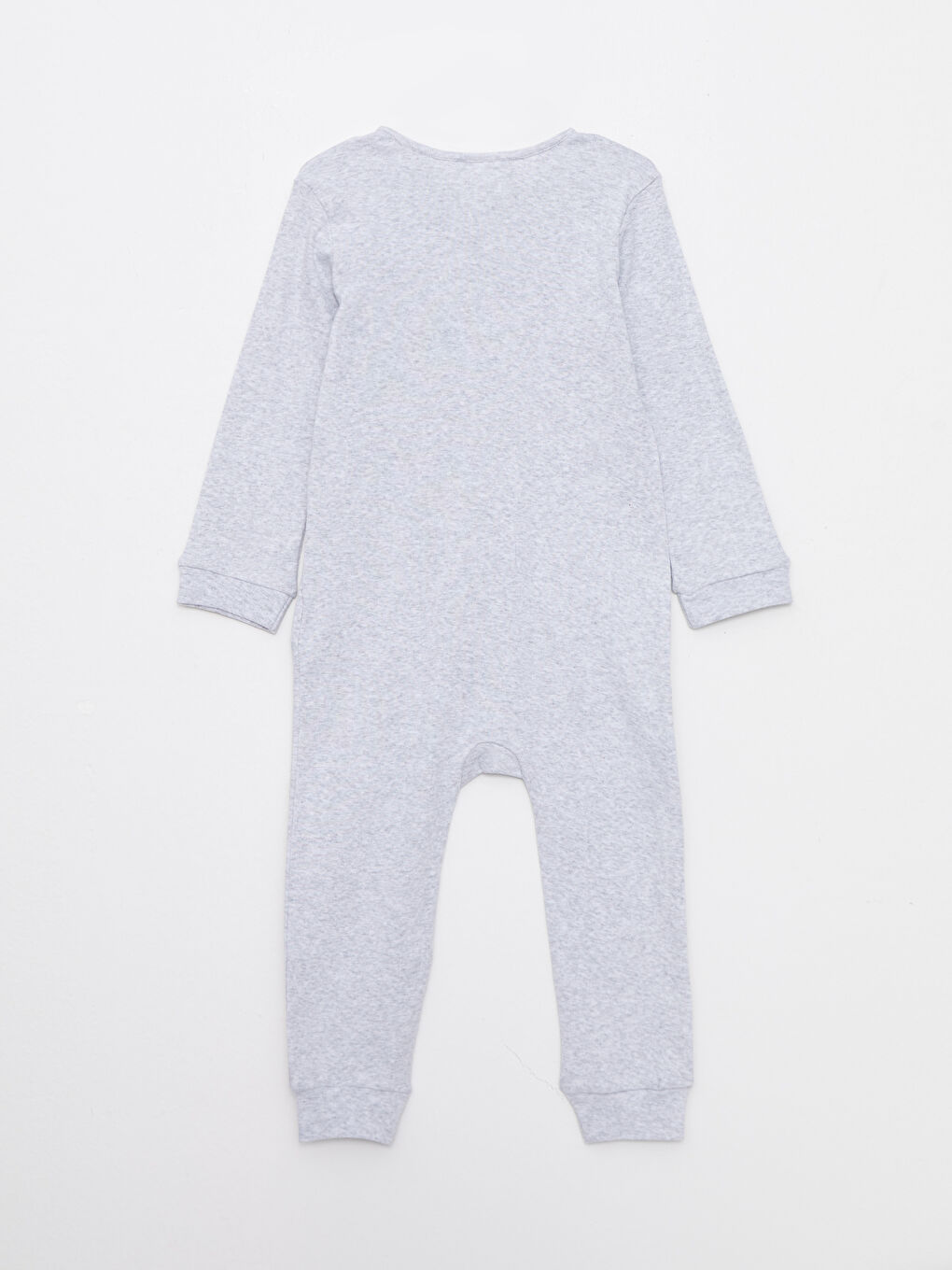 LCW ECO Crew Neck Long Sleeve Printed Baby Girl Jumpsuit -W2BK35Z1-CT3