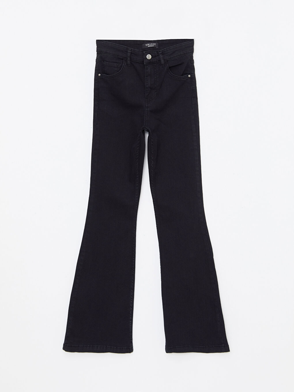 Blugi Denim cu Talie Înaltă, Croială Slim, Detalii Buzunar Regular pentru Femei-5