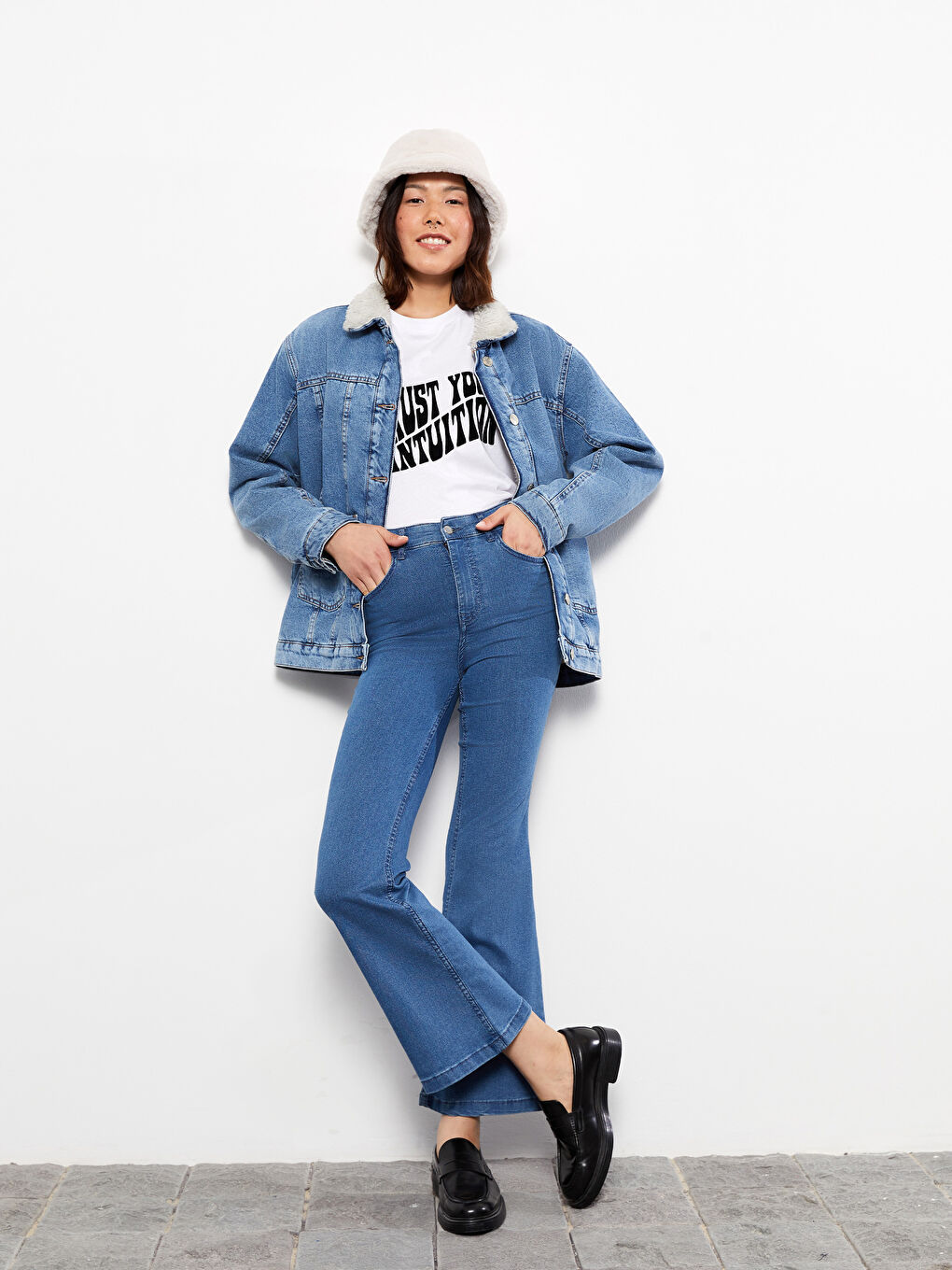 LCW ECO Mars Flare Women's Jeans -W2BK39Z8-311