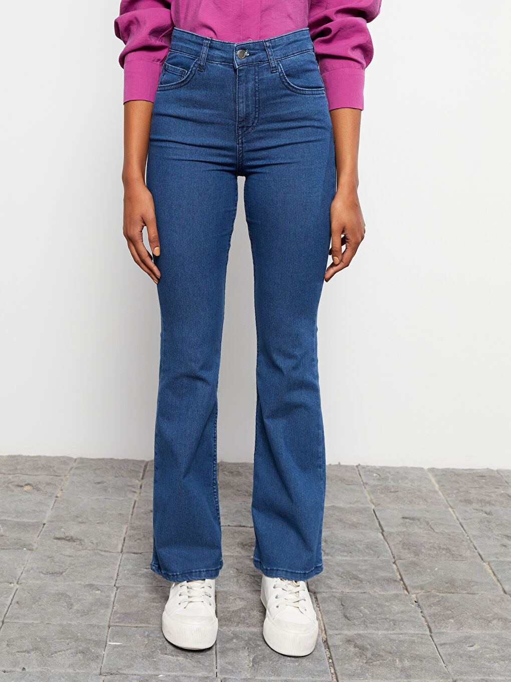 İndigo Mars Flare Kadın Jean Pantolon-2