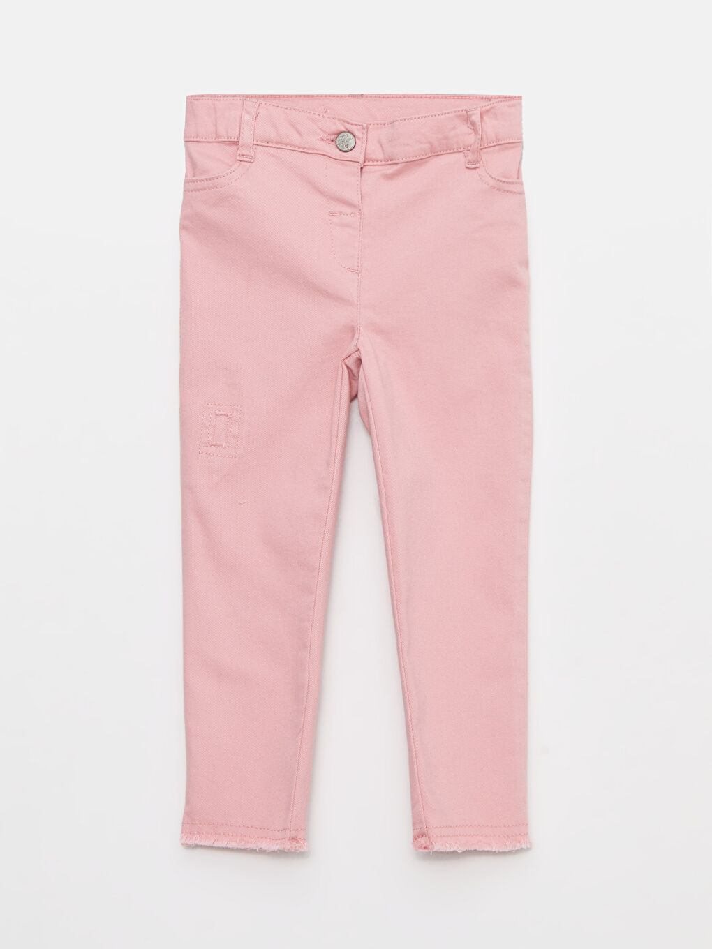 Pembe Basic Gabardin Kız Bebek Pantolon