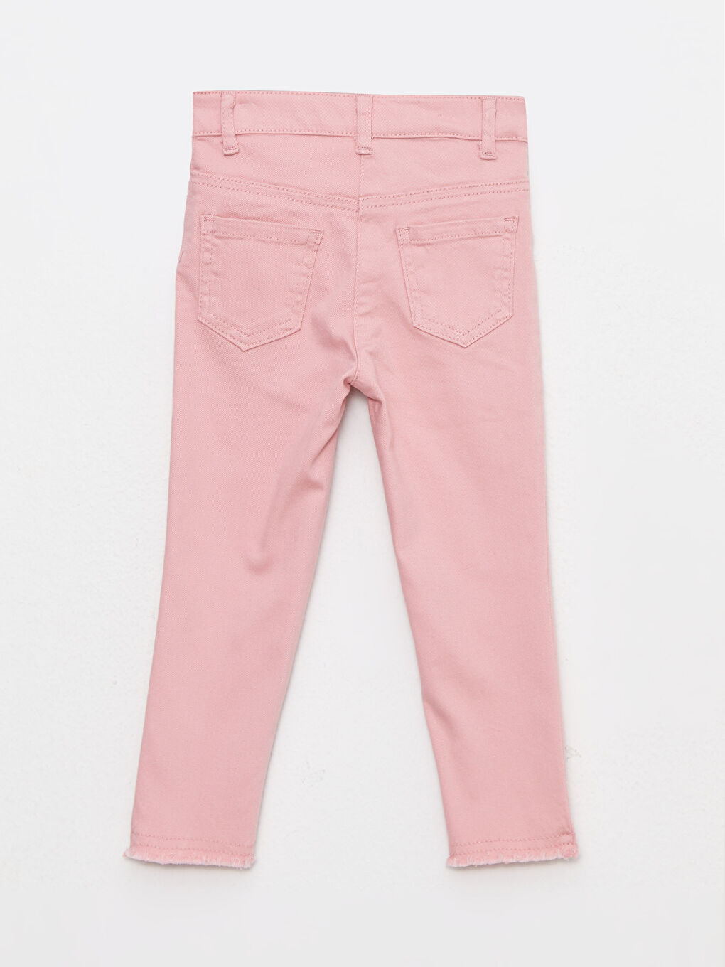 Pembe Basic Gabardin Kız Bebek Pantolon-1