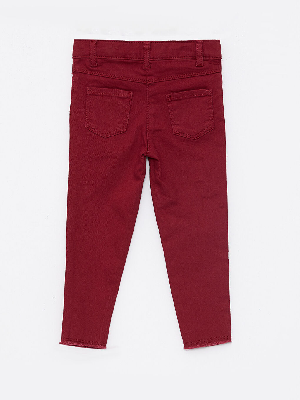 LCW baby Bordo Basic Gabardin Kız Bebek Pantolon - 4