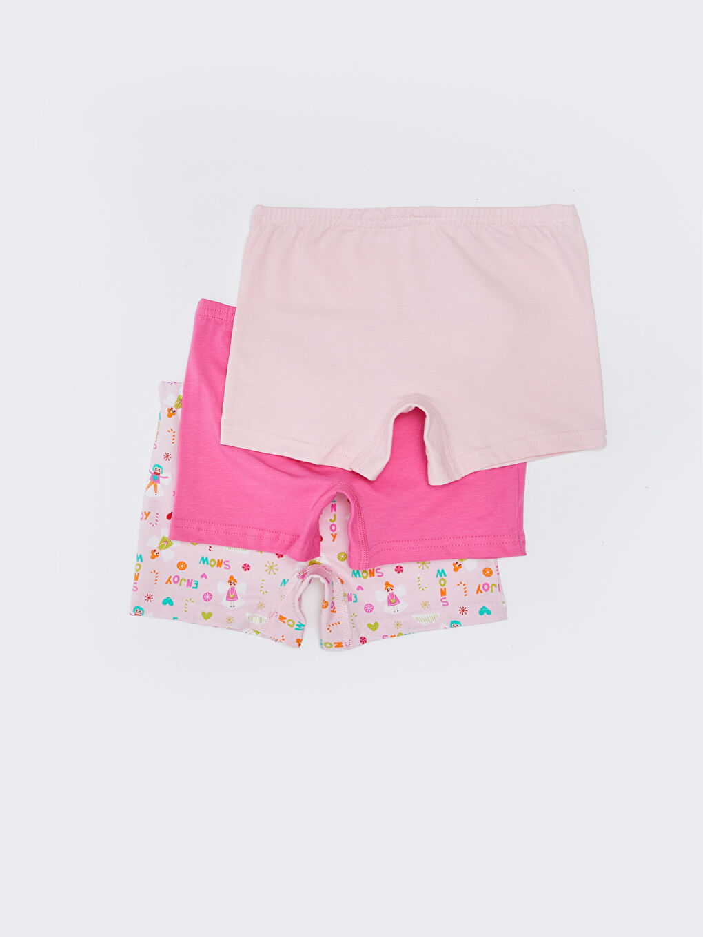 LCW Kids Printed Cotton Girls' Boxer 3-pack -W2BK66Z4-FXC