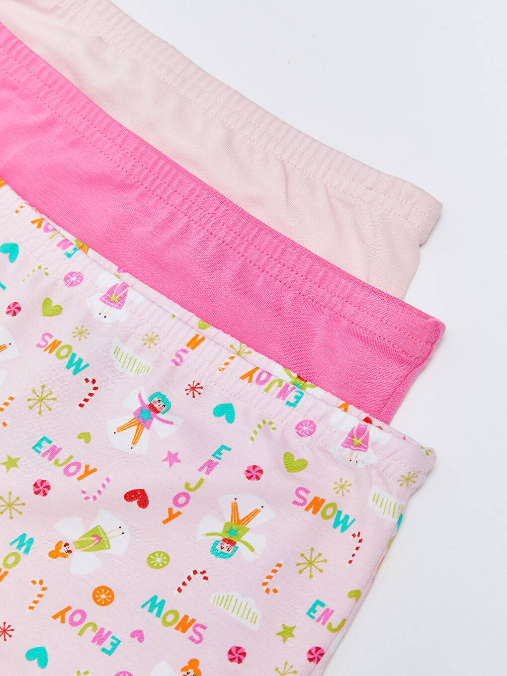 LCW Kids Printed Cotton Girls' Boxer 3-pack -W2BK66Z4-FXC
