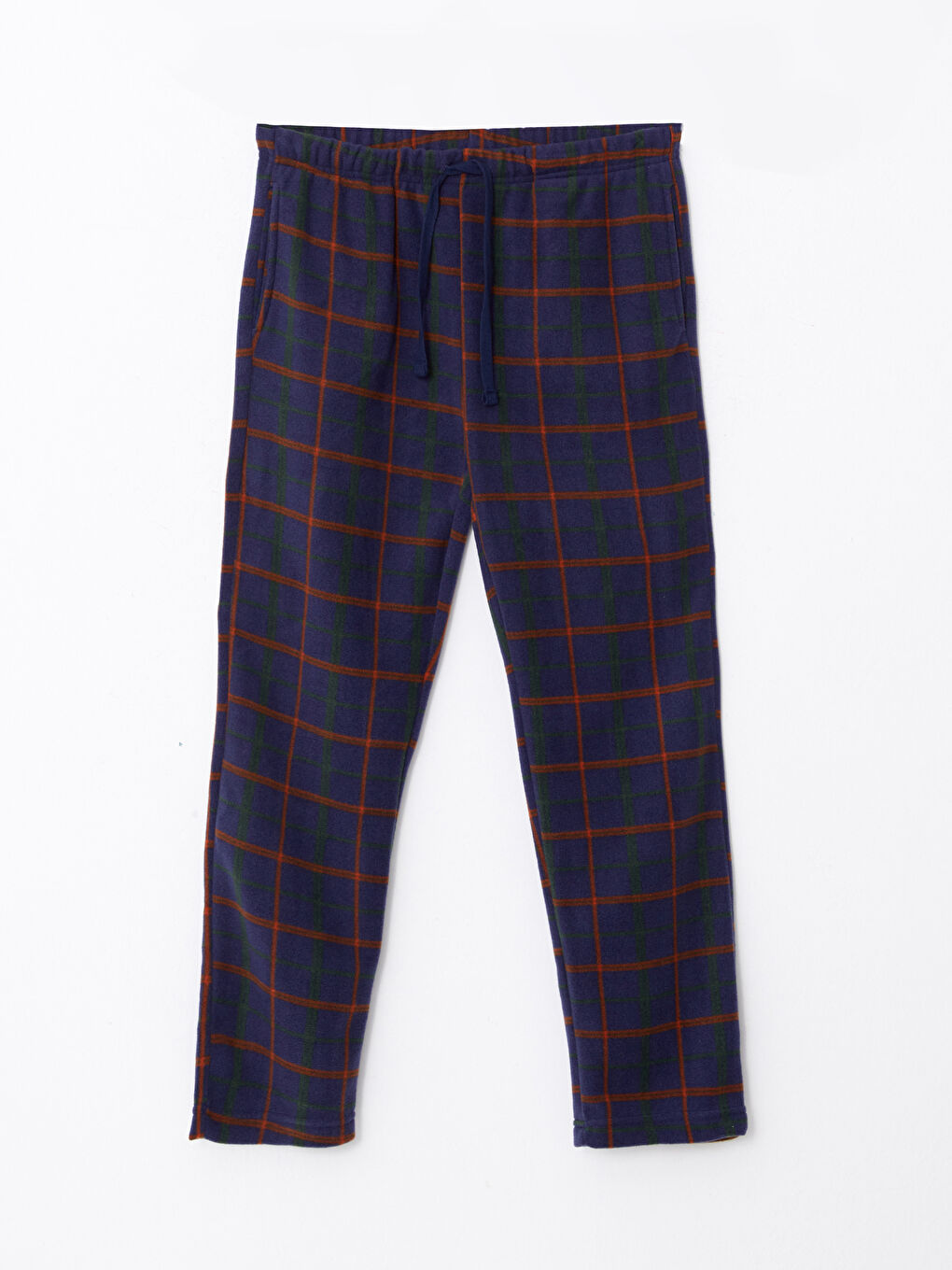 Пижамный комплект в клетку стандартного кроя для мужчин-7