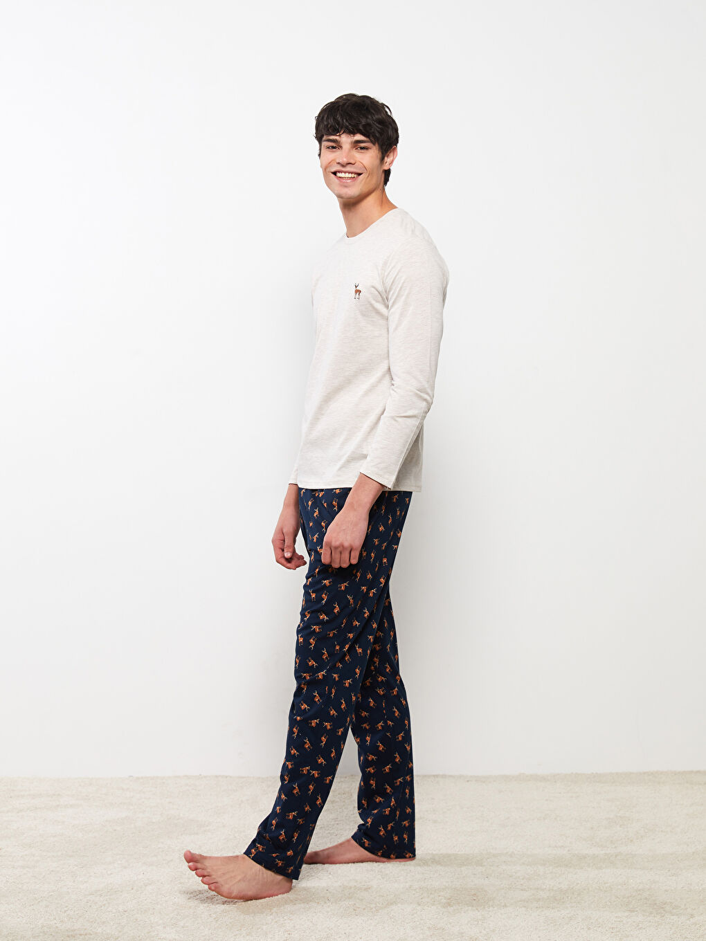 Мужской Пижамный Комплект Стандартного Кроя-1