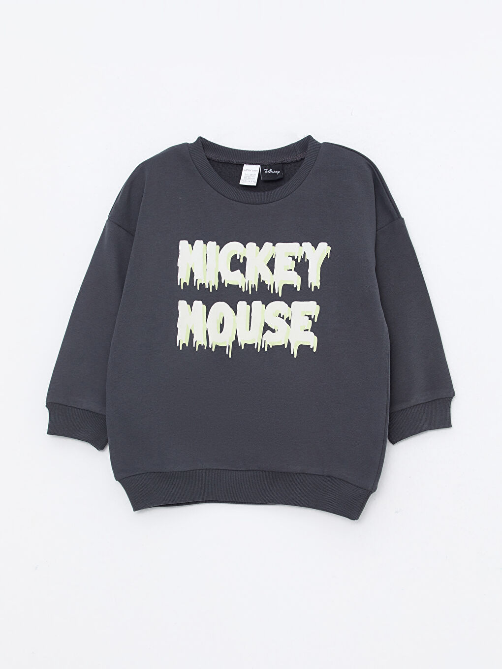LCW baby Crew Neck Long Sleeve Printed Baby Boys' Sweatshirt -W2BK90Z1-HEF