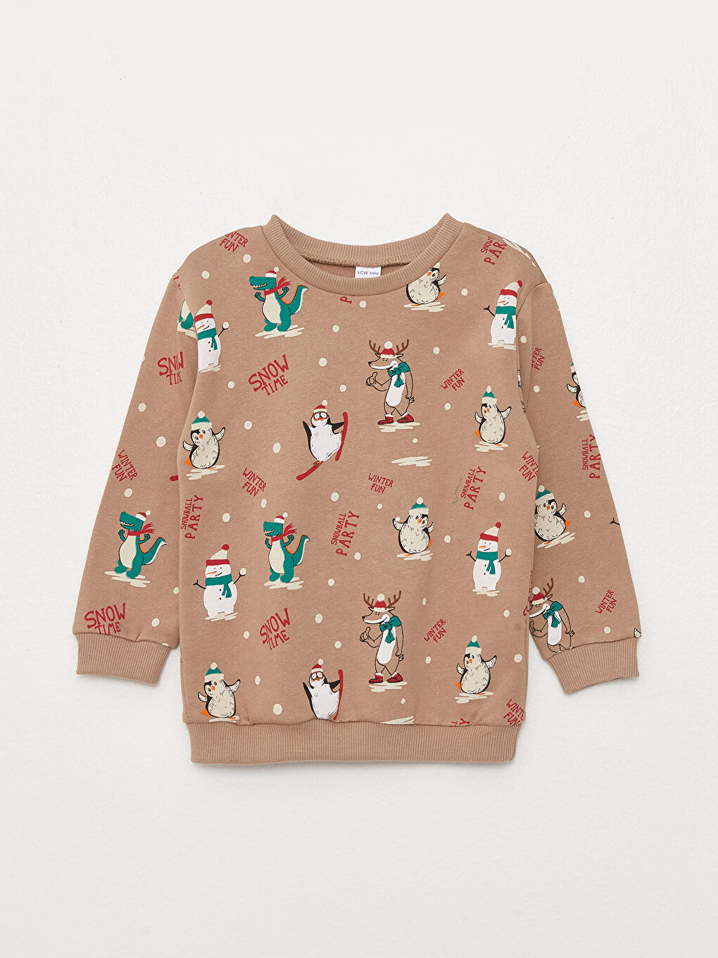 Crew Neck Long Sleeve New Year Themed Baby Boy Sweatshirt 2-pack-1