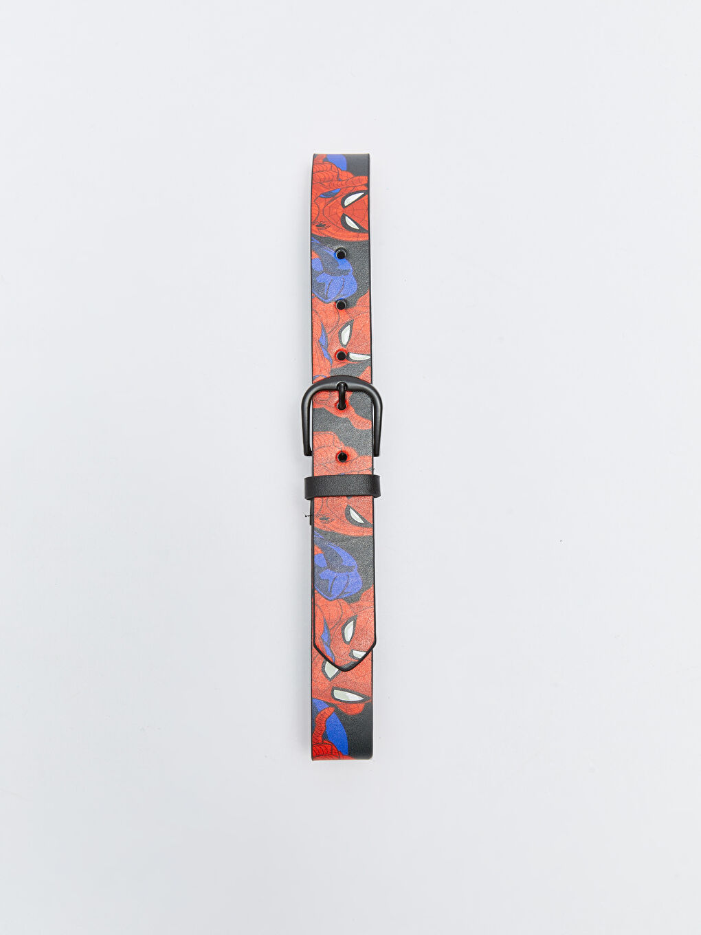 Siyah Deri Görünümlü Spiderman Lisanslı Erkek Çocuk Kemer-1