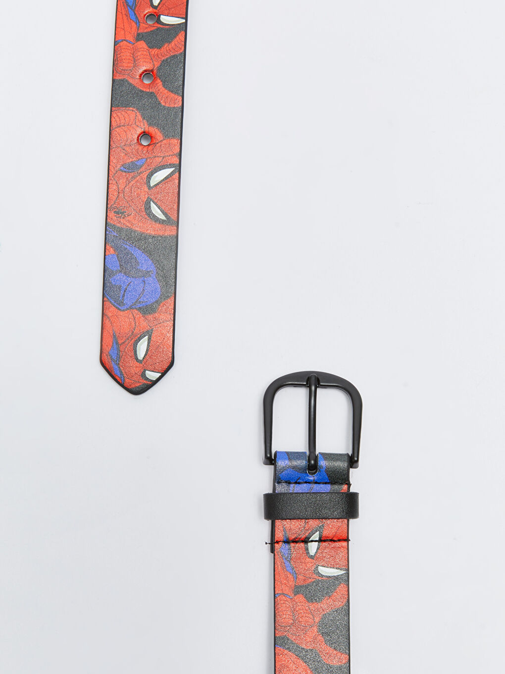 Siyah Deri Görünümlü Spiderman Lisanslı Erkek Çocuk Kemer-2