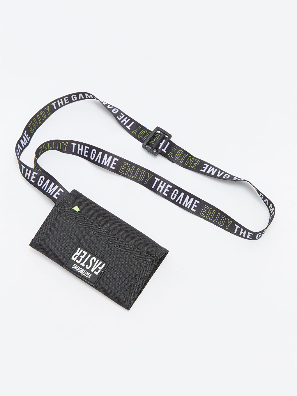 Siyah Yazı Baskılı Erkek Çocuk Cüzdan