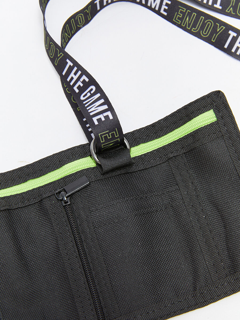 Siyah Yazı Baskılı Erkek Çocuk Cüzdan-2