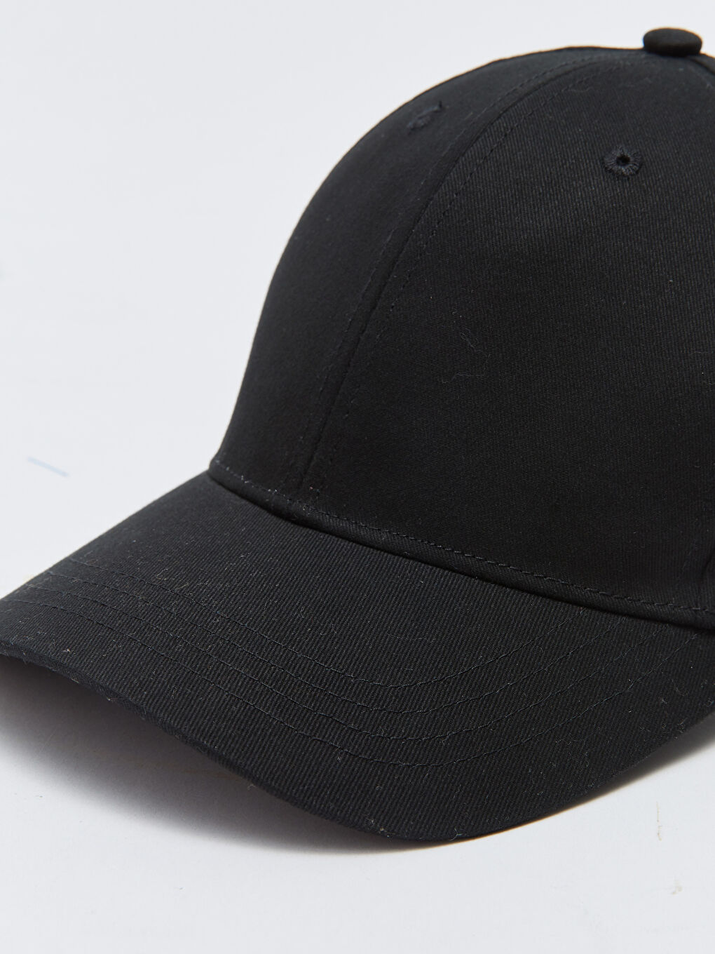 Siyah Kadın Düz Kep Şapka-6