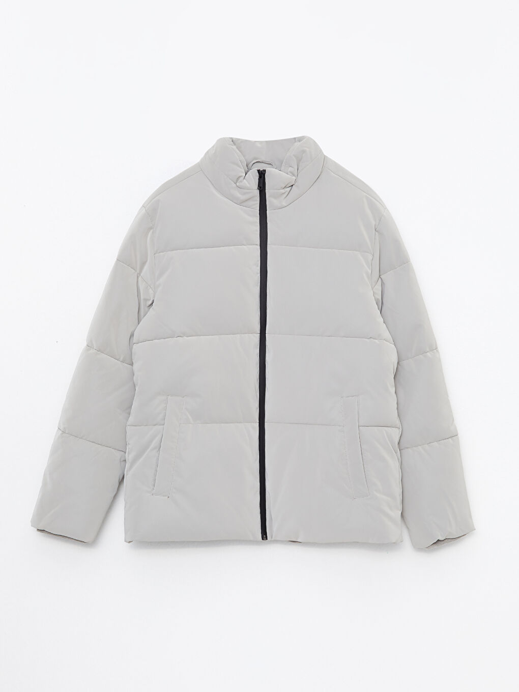 Standard Fit Funnel Neck Men's Coat-5