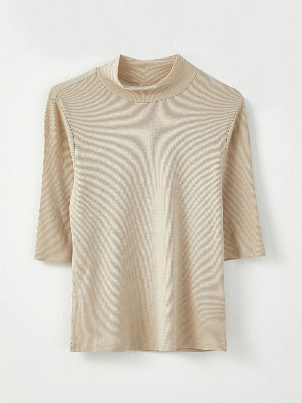 Žena BEŽ Majica kratkih rukava-5