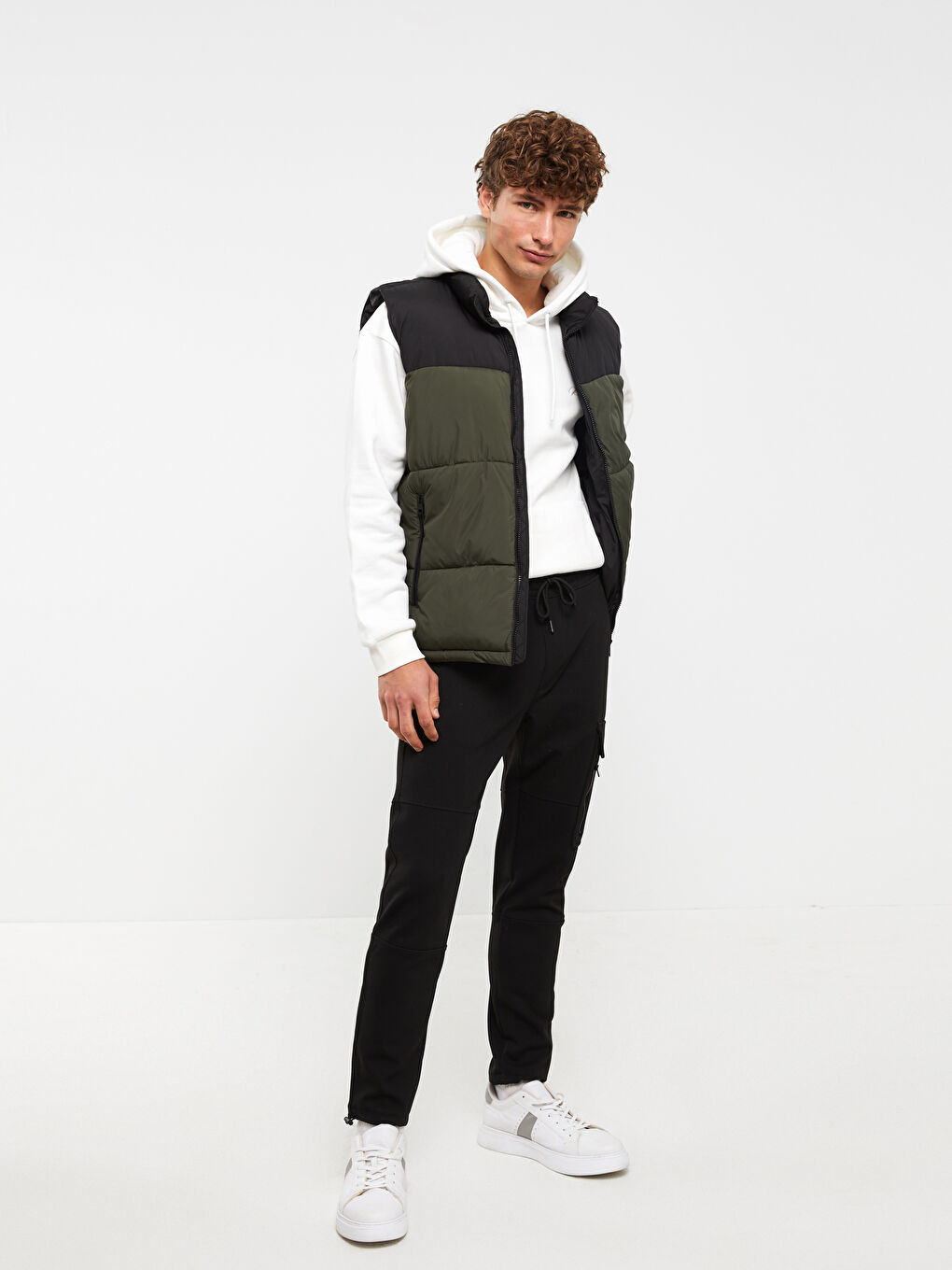 Siyah Slim Fit Erkek Kargo Pantolon