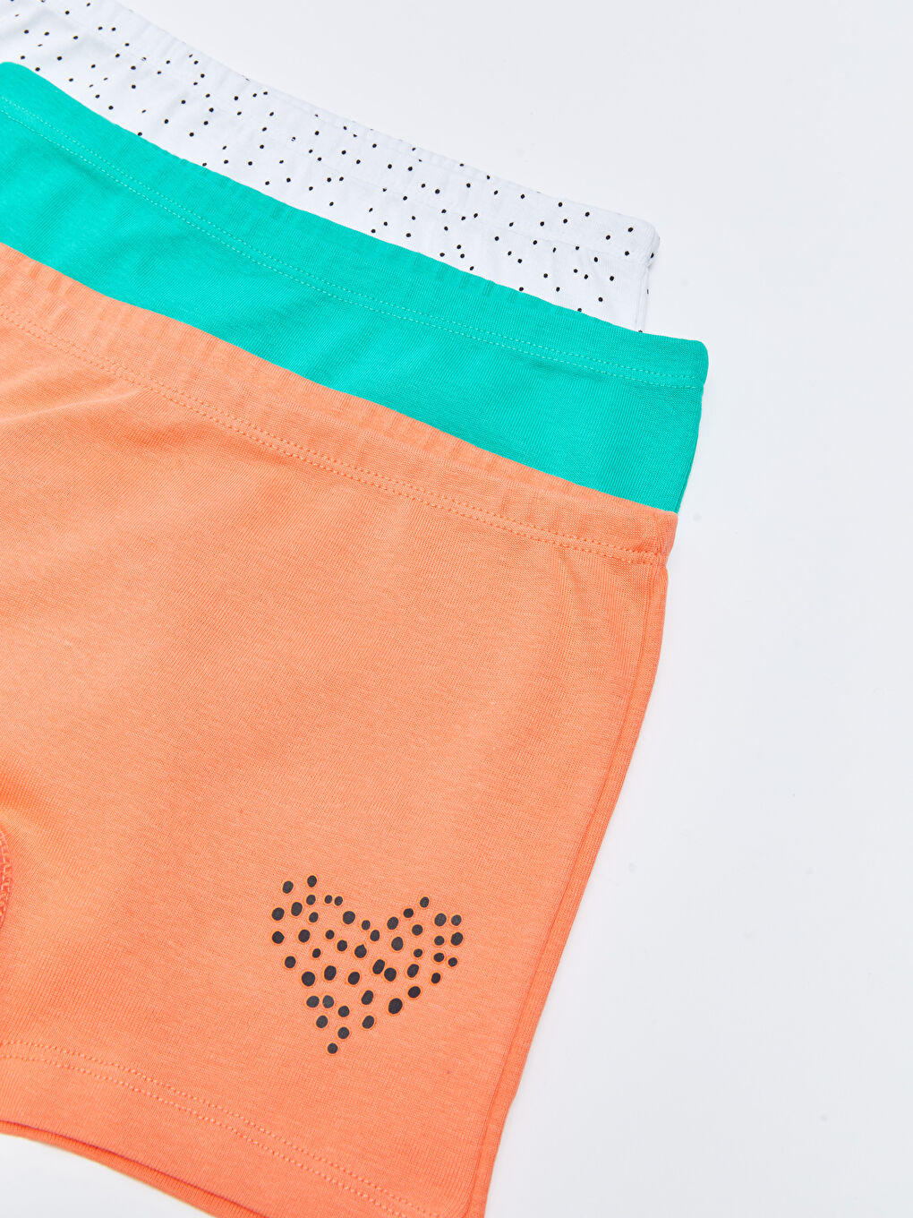 Mercan Baskılı Pamuklu Kız Çocuk Boxer 3'lü-2