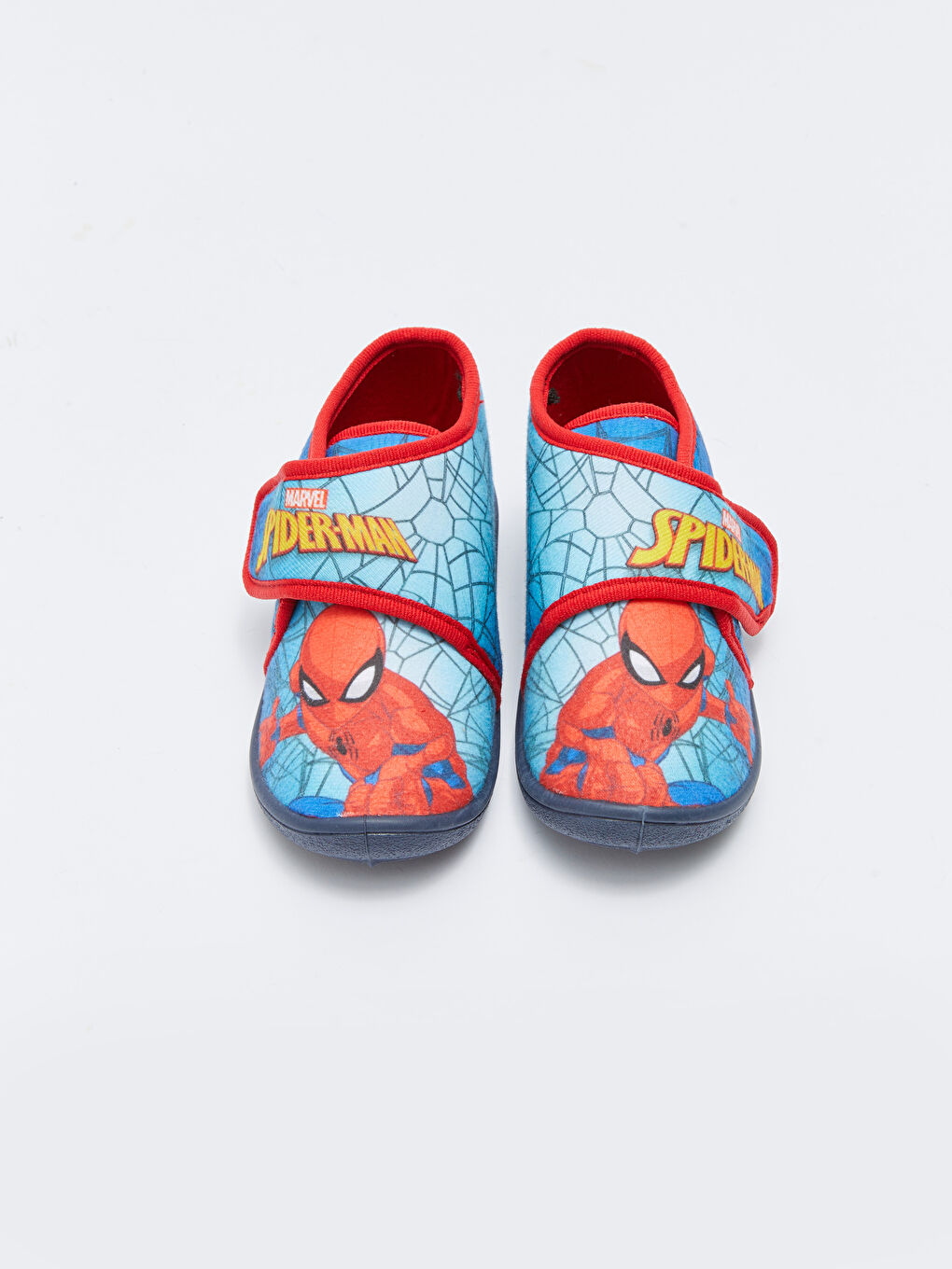 Mavi Spiderman Lisanslı Cırt Cırtlı Erkek Çocuk Panduf-2