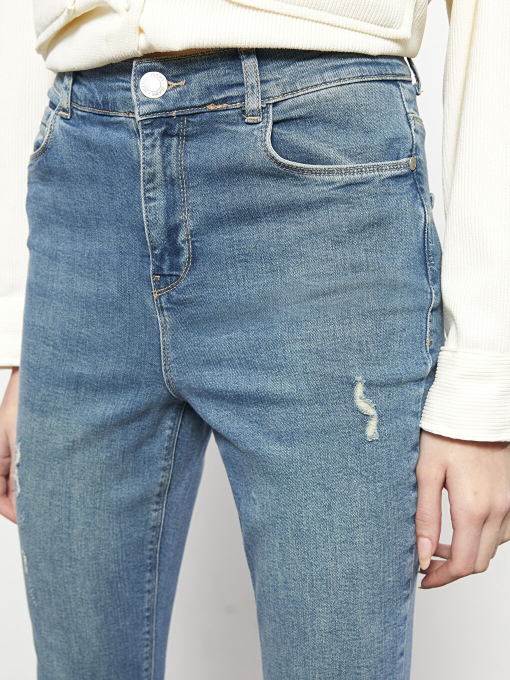 Women's Mercury Skinny Fit Straight Jean Pants-3