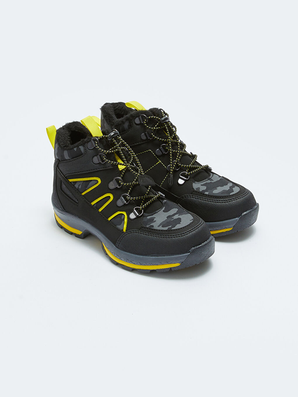 Antrasit Bağcıklı Erkek Çocuk Trekking Bot