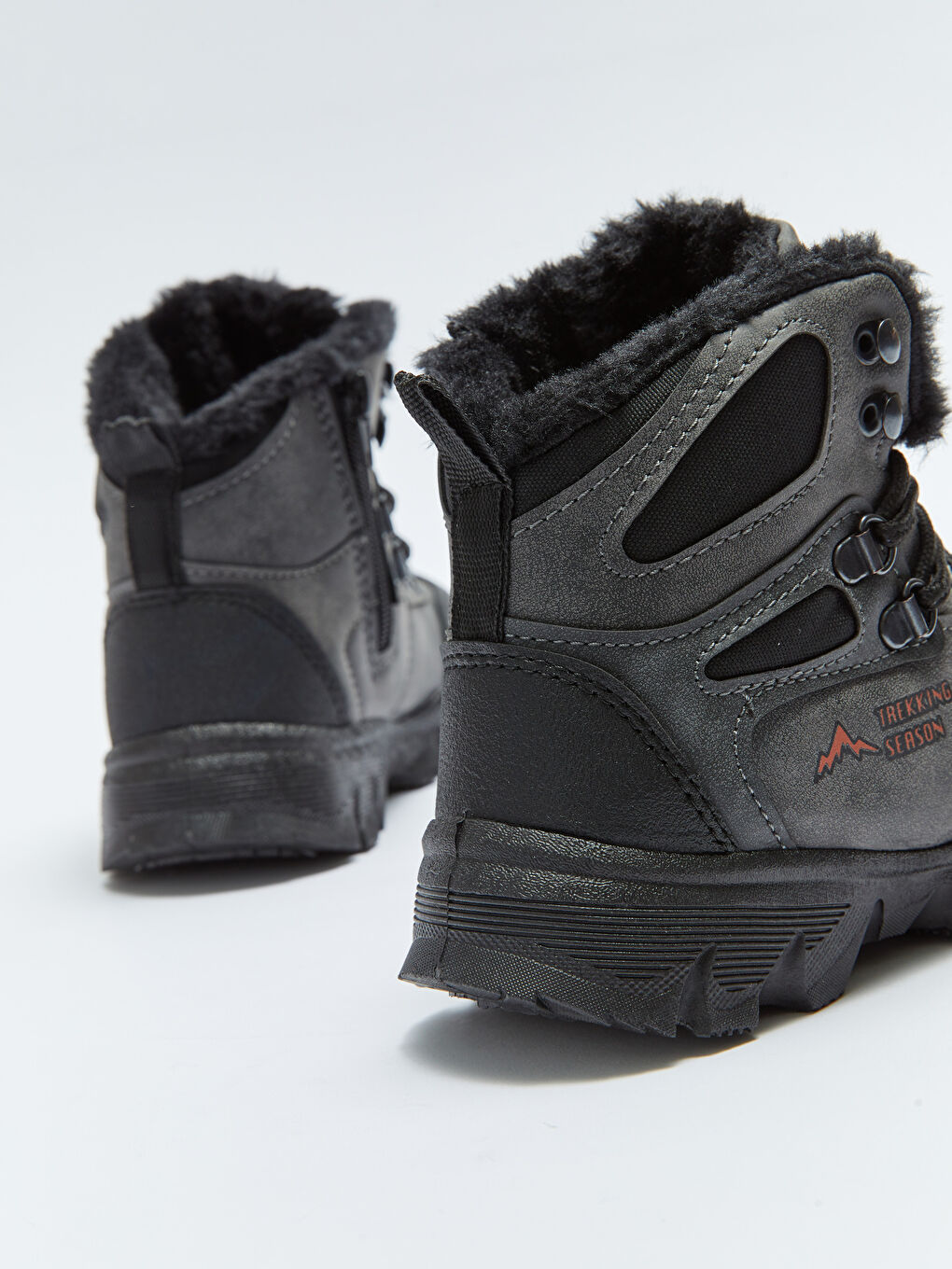 Треккинговые ботинки на шнуровке для мальчиков-4