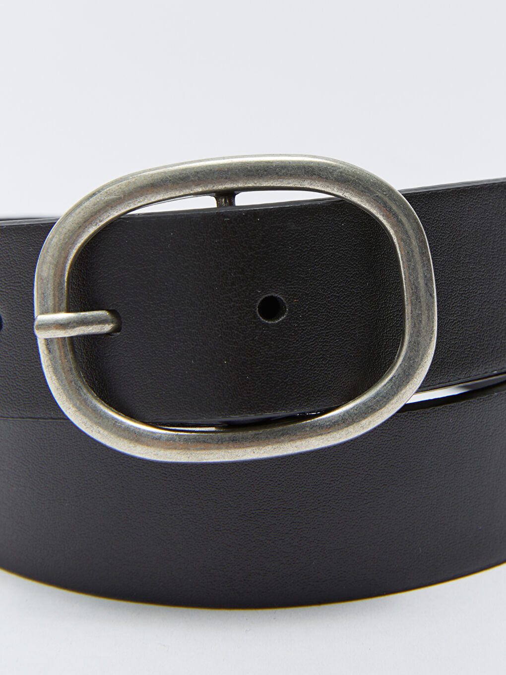 Siyah Deri Görünümlü Kadın Kemer-3