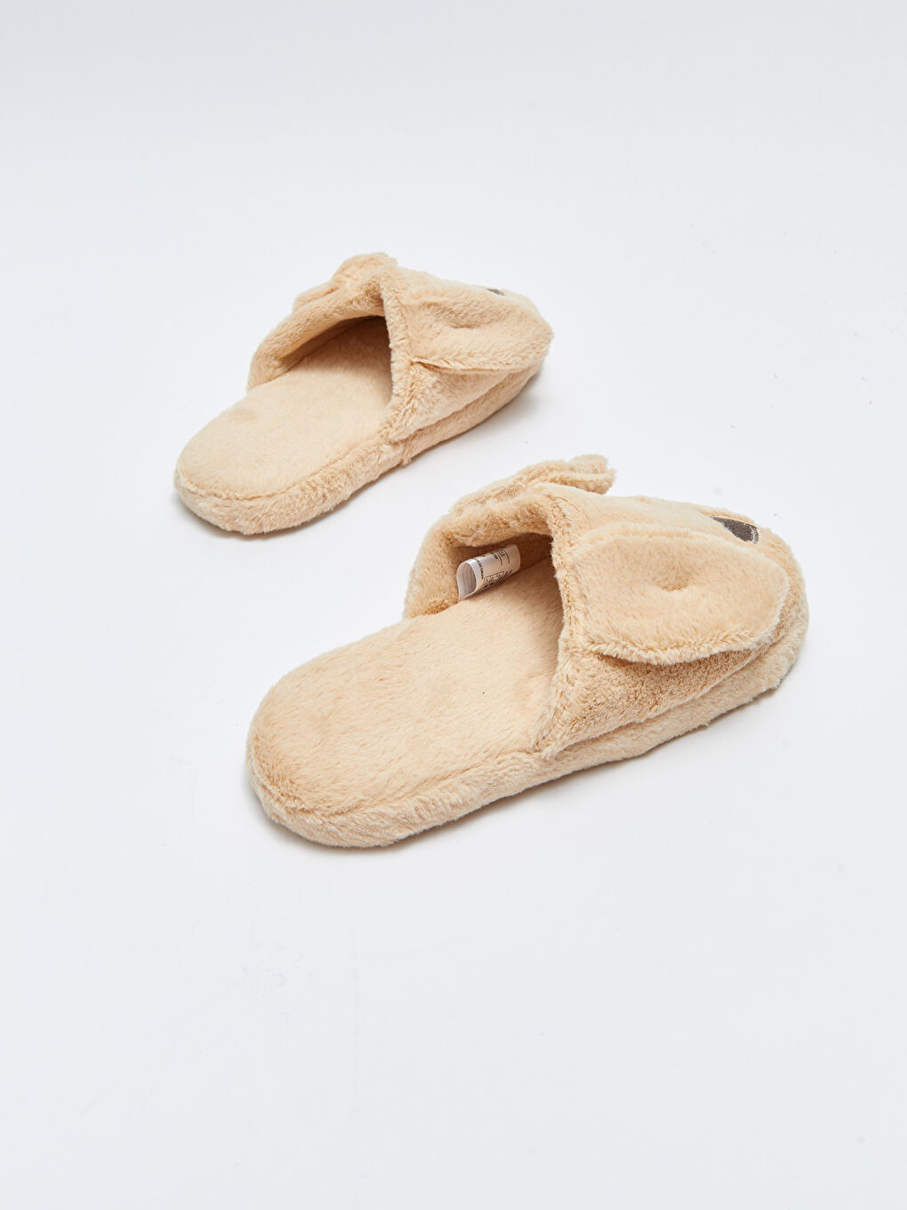 Домашние тапочки из плюша с вышивкой и 3D аппликацией для женщин-4