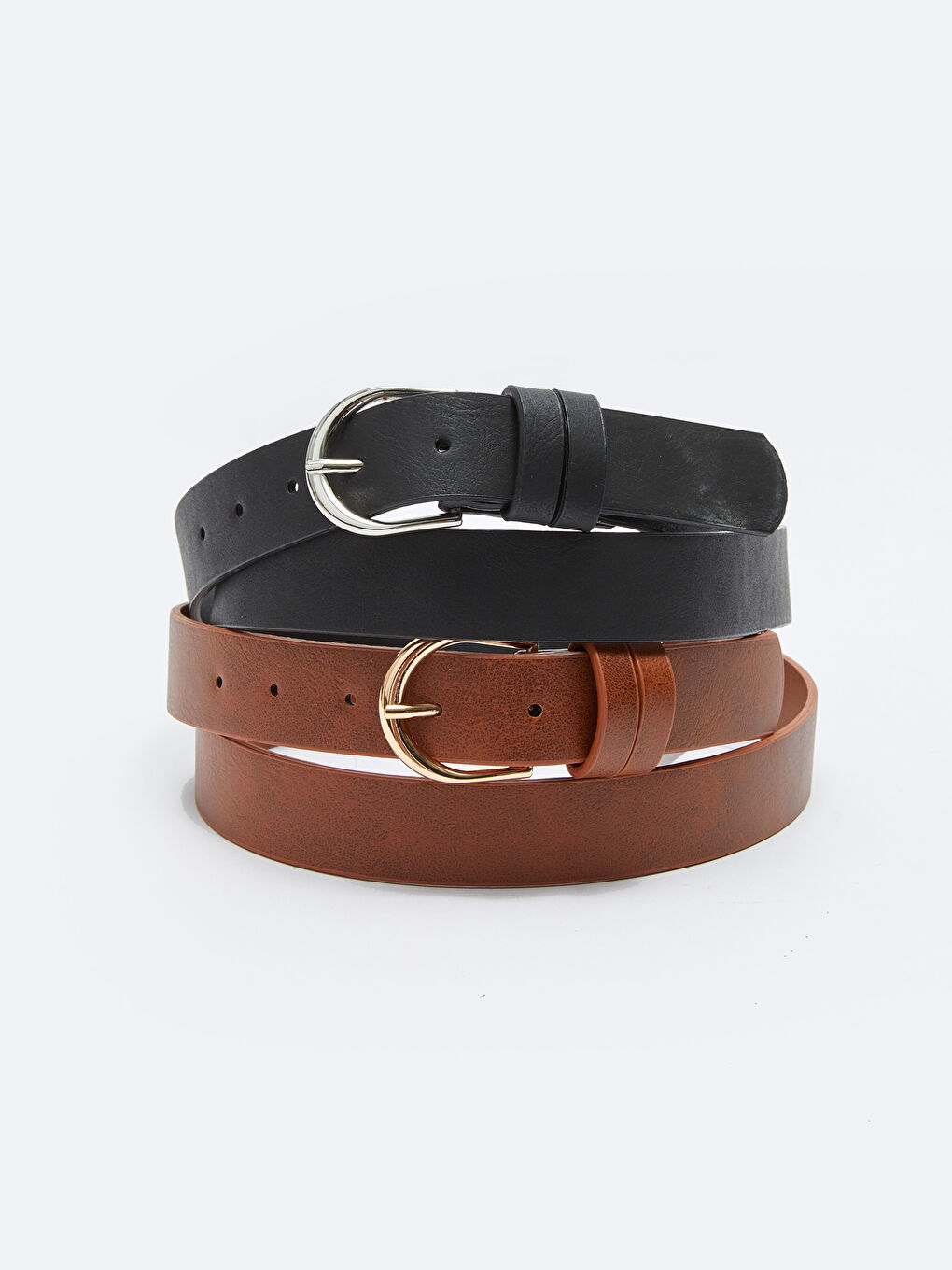 LCW ACCESSORIES Faux Leather Women's Belt 2 Pack -W2BN00Z8-F9C