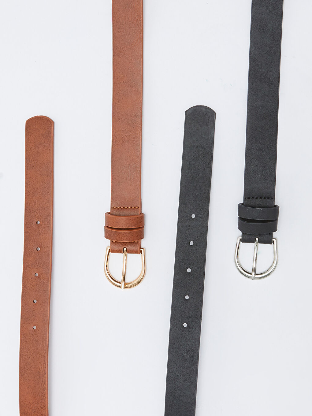 LCW ACCESSORIES Faux Leather Women's Belt 2 Pack -W2BN00Z8-F9C