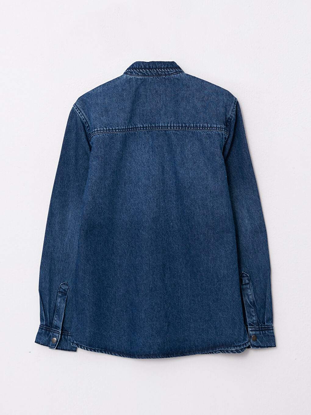 İndigo Standart Kalıp Erkek Jean Ceket-6