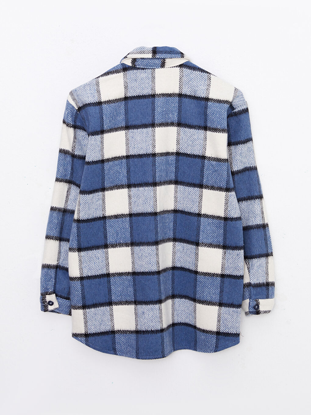 Ekose Uzun Kollu Kız Çocuk Gömlek Ceket-1