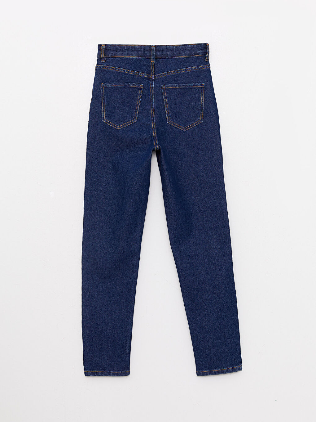 High Waisted Mom Fit Regular Pocket Detailed Women's Rodeo Denim Trousers-7