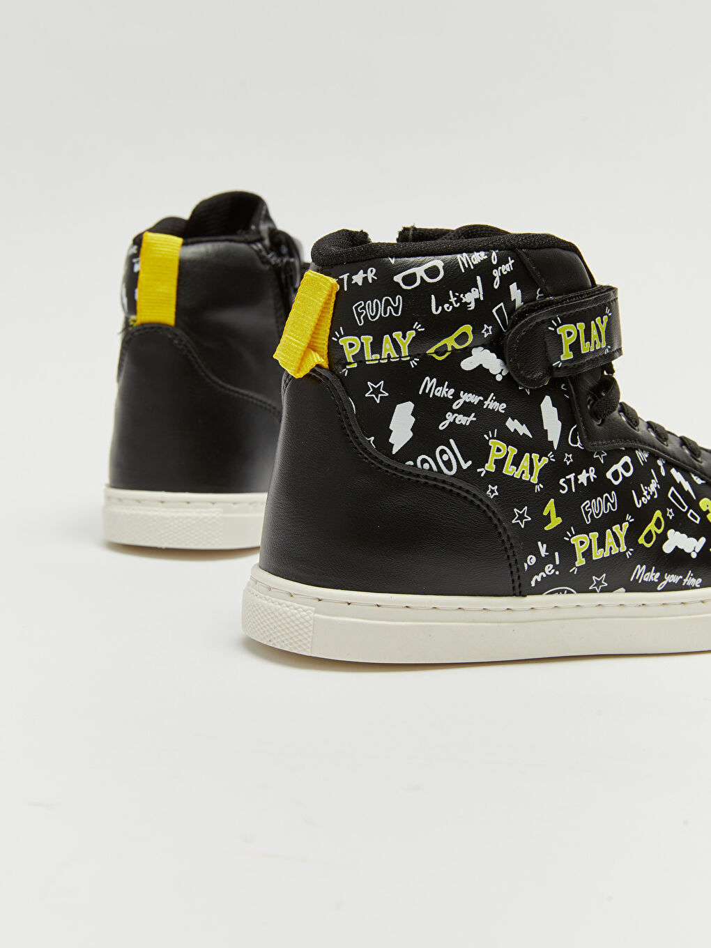 Siyah Bağcık ve Cırt Cırtlı Erkek Çocuk Bot-5