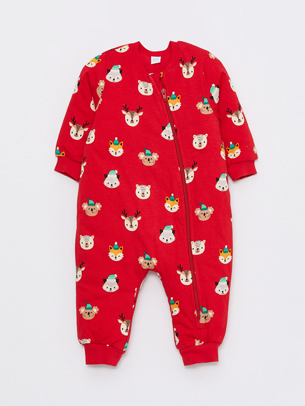 Kırmızı 2.5 Tog Elyaflı Erkek Bebek Uyku Tulumu