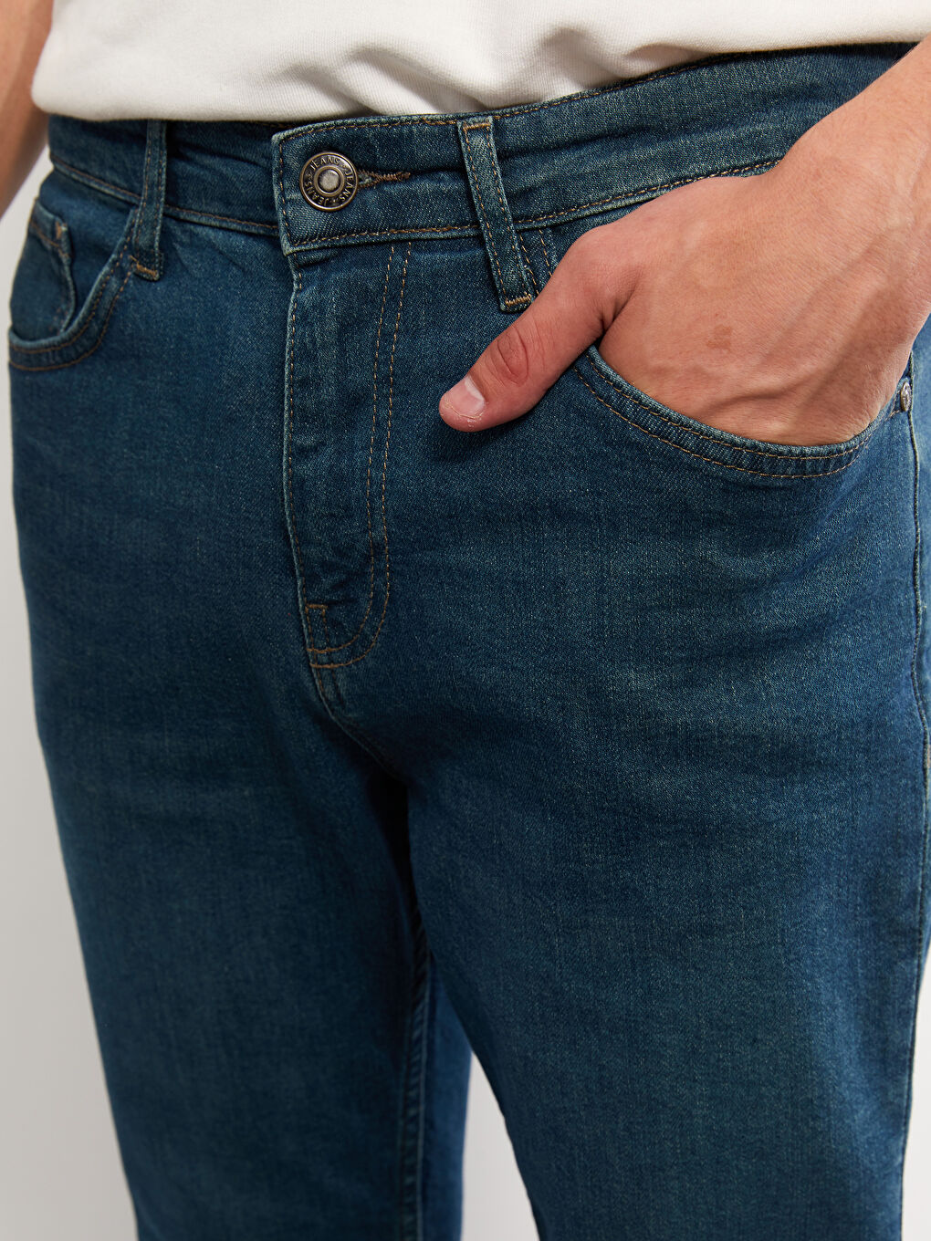 LCW Jeans Yeşil 730 Havuç Kalıp Erkek Jean Pantolon - 4