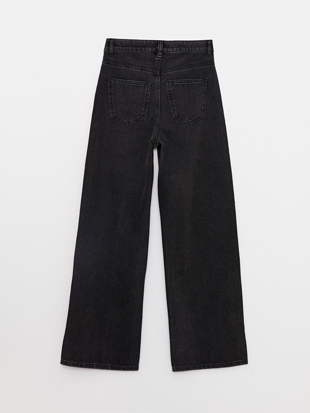 Ženske Farmerke Širokih Nogavica Visokog Struka-6