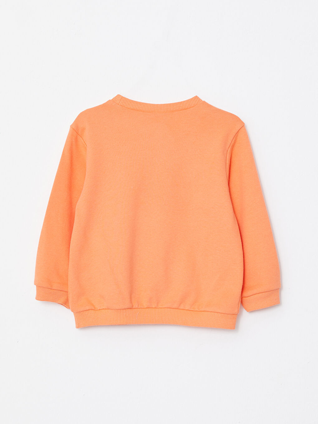 Crew Neck Long Sleeve Printed Baby Girls' Sweatshirt-2