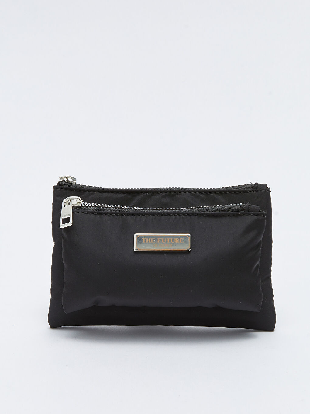 Siyah Paraşüt Kumaş Kadın Cüzdan