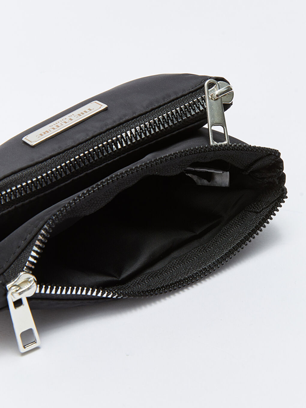 Siyah Paraşüt Kumaş Kadın Cüzdan-2