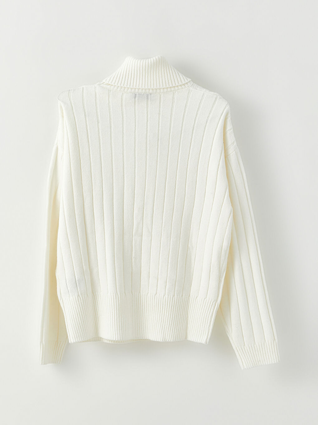 LCW Vision Rollkragen Selbstgemustert Langarm Für Damen Strickpullover -W2BO64Z8-R9J