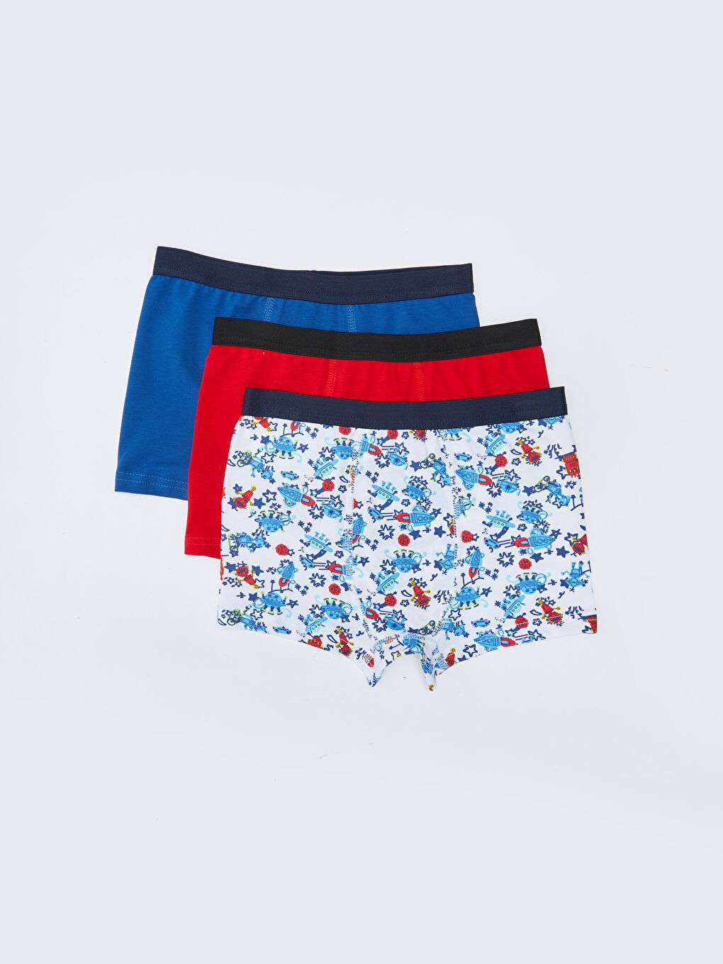 سراويل بوكسر أولاد قطن - ٣ قطع